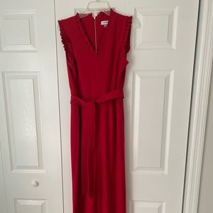 Calvin Klein red jumpsuit with tags